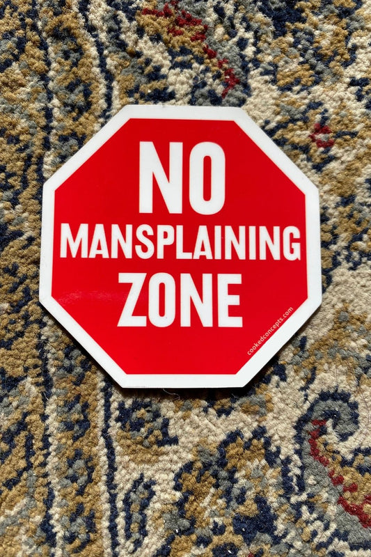 No Mansplaining Zone Magnet