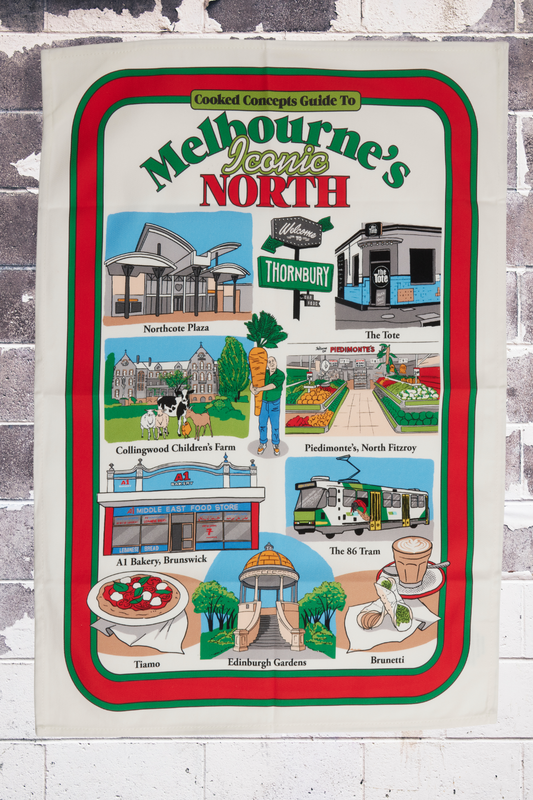 Melbourne's Iconic North Tea Towel