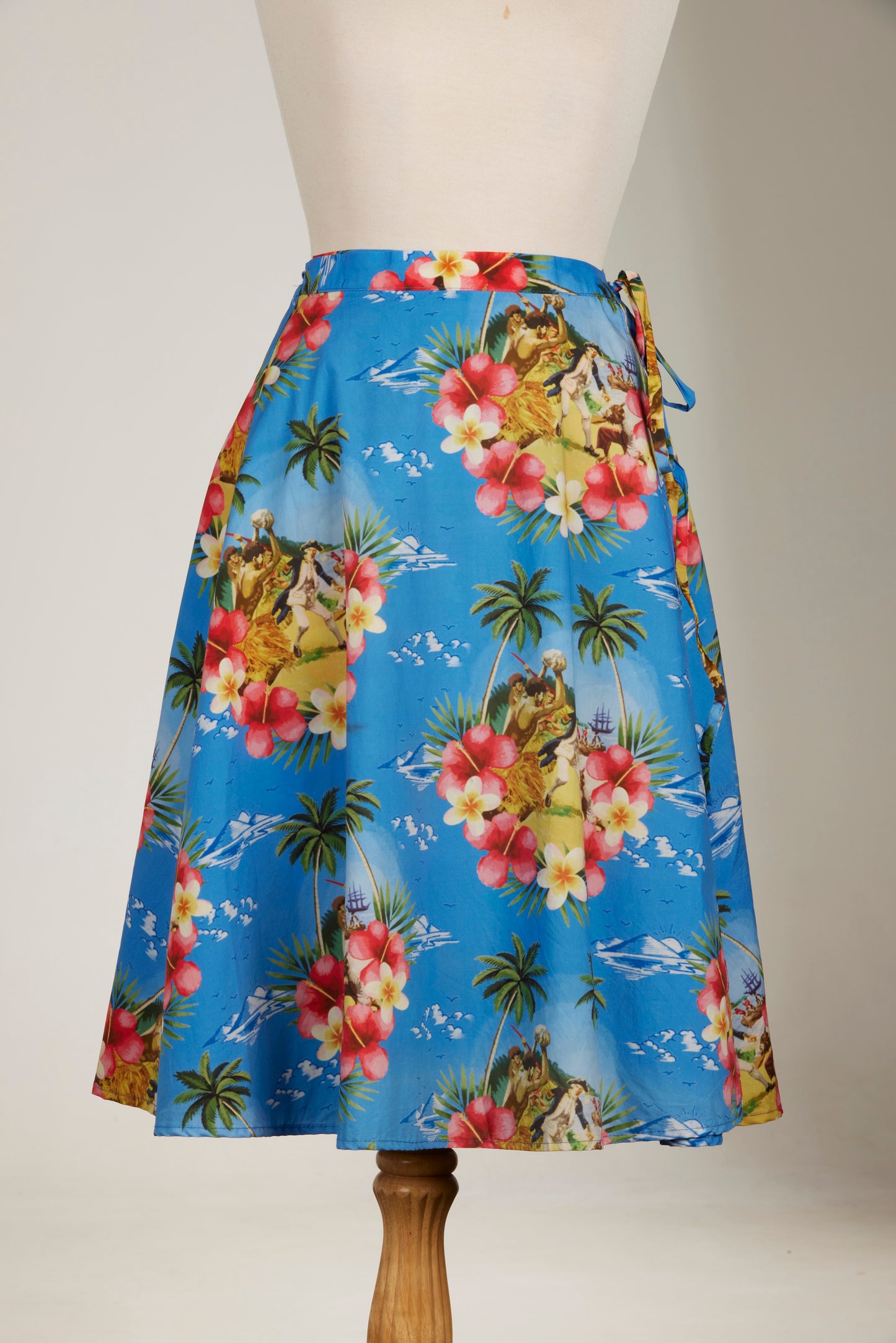 Cooked Hawaiian Wraparound Skirt